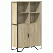 Helloshop26 - Buffet bahut commode armoire meuble de rangement organisateur cuisine salle de séjour salon haut sonoma 79,5 x 35,5 x 02_0034207 - 3000