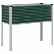 Helloshop26 - Jardinière bac lit surélevé plantes fleurs terrasse jardin 100 x 41 x 90 cm acier vert 02_0037274 - 3000217924684 Helloshop26 - Jardinière bac lit surélevé plantes fleurs terrasse jardin 100 x 41 x 90 cm acier vert 02_0037274 - 3000217924684