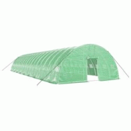 Helloshop26 - Serre tente abri plante fleur légumes avec cadre en acier 108 m² 18 x 6 x 2,85 m vert 02_0044532 - 3000220246766 Helloshop26 - Serre tente abri plante fleur légumes avec cadre en acier 108 m² 18 x 6 x 2,85 m vert 02_0044532 - 3000220246766