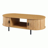 Helloshop26 - Table basse console d'appoint 120 x 55 x 40 cm bambou naturel 03_0010865 - Bambou 3000225449674