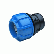 Manchon compression PP femelle serrage rapide - taraude laiton D 020x1/2" - Référence : 02ZFPO020C