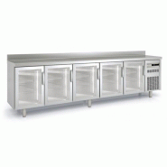 Meuble Snack 600 positif 3070mm 5 portes vitrées Coreco