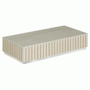 Podium pour mannequins Vertigo T03 MDF naturel et noyer clair 120x60x25cm
