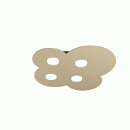 Top light Plafonnier rond Toplight Cloud 4 lumières avec douille GX53, structure couleur sable, design moderne 49x48x3cm - beige 8056039149571