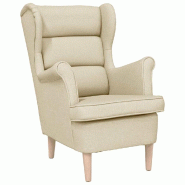 VidaXL Fauteuil crème 74x84x100 cm tissu Modèle Gervelion - 4016902