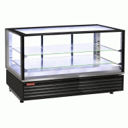 Vitrine chauffante ventilée 2 niveaux noire - Diamond - 0605848509052