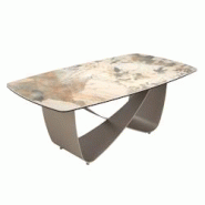 AC ANGEL CERDA Angel Cerdá Table basse ovale en marbre porcelaine et acier métallique taupe 2144C Ø120 x 70 x 43 - beige porcelaine 8435631034766 AC ANGEL CERDA Angel Cerdá Table basse ovale en marbre porcelaine et acier métallique taupe 2144C Ø120 x 70 x 43 - beige porcelaine 8435631034766