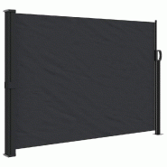 Auvent latéral rétractable noir 140x500 cm Modèle Ventura Pure - 4004414
