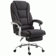 CLP Fauteuil de bureau Pacific en tissu Noir - noir textile 192452301 CLP Fauteuil de bureau Pacific en tissu Noir - noir textile 192452301