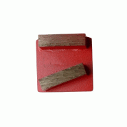 DIAMWOOD EXPERT EN EQUIPEMENT Segment de ponçage diamanté Gr 150 fixation compatible Husqvarna - béton dur ou chape - Diamwood - gris acier 3664100