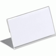DURABLE Plaque nominative de table 10 x 5,2 cm Acrylique Transparent 10 pièces - transparent 8055-19