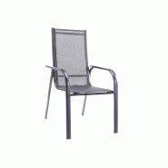 Fauteuil de jardin alegria aluminium – MTF – dossier réglable 5 positions – 2nab3113