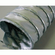 Gaine flexible et légère en tissu de verre enduit silicone spirale acier