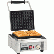 Gaufrier inox simple 2 gaufres 1600 W, 220 V - MONO Gaufrier inox simple 2 gaufres 1600 W, 220 V - MONO
