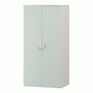 Helloshop26 - Armoire étagère meuble de rangement pour enfants 123 x 60 x 40 cm blanc vert menthe 03_0008926 - vert Bois manufacturé 3000224421718