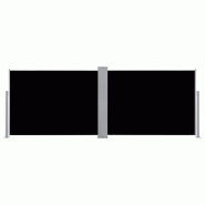 Helloshop26 - Auvent latéral rétractable 100 x 1000 cm noir 02_0007425 - noir aluminium 3000391947769