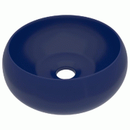 Helloshop26 - Lavabo rond de luxe vasque à poser de toilette lave-mains de salle de bain cuisine vestiaire maison intérieur 40 cm 02_0002743 - 30001