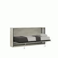 Itamoby Lit simple escamotable Kando avec matelas en cachemire - gris 8050598901427 Itamoby Lit simple escamotable Kando avec matelas en cachemire - gris 8050598901427