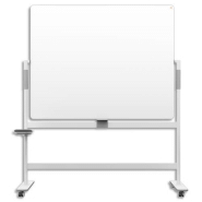 Nobo tableau blanc pivotant à 360° mobile move&meet. Dim: 1500 x 1200 mm.