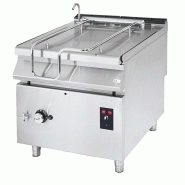 Sauteuse basculante gaz, capacité 120 litres, avec cuve en inox motorisée 1200x900x870 mm - VIRTUS - 4068875006806