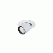 Spot encastré LED Nano Oxo R 4W, interrupteur CCT à 45°, blanc mat 2700K/3200K/4000K - Spot professionnel orientable Beneito & Faure - blanc 843600