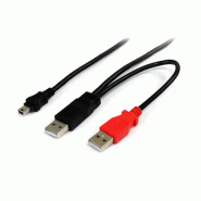 StarTech Cble USB 2.0 en Y de 1,8 m pour disque dur