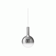 Suspension LED 7 W en verre borosilicate fumé, structure chromée, lumière chaude 3000 K, dimensions 25 x 43 cm - Perenz - transparent 8312 SP LC Suspension LED 7 W en verre borosilicate fumé, structure chromée, lumière chaude 3000 K, dimensions 25 x 43 cm - Perenz - transparent 8312 SP LC