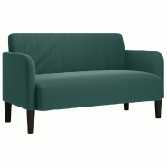 VidaXL Canapé causeuse vert foncé 109 cm velours Modèle AbriNaturel 10 - 4100589