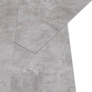 Vidaxl planches de plancher pvc 5,02 m² 2 mm autoadhésif gris terre 146599