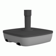 WellHome - Base de parasol 49,5x14,5cm en polypropylène, remplissable avec 20kg d’eau ou 32kg de sable - gris plastique polypropylène WH17442