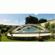 Abri piscine roma / télescopique / motorisé / en aluminium et polycarbonate