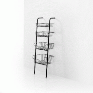 AQA Design Étagère murale KINO noir en métal L.39 P.33 H.128 MP01910 - noir métal MP01910