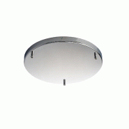 BeLight Rosace Rosace Multicâbles En Fer Chromé Diamètre 40 Avec 3 Trous H.3 D.40 Bl290-Pl3-Dm40-Cr - gris 8050713219567
