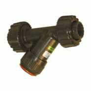 Filtre à tamis incliné PVC EPDM - Raccord Union D 1" Maille 1,5 mm PN 16 - Référence 31RVUFVEE