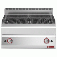 Grill-vapeur gaz - grille en fonte à poser - PG65/GGF7T-N