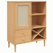 Helloshop26 - Buffet bahut commode armoire meuble de rangement organisateur cuisine salle de séjour salon aspect rotin 90 x 40 x 02_0036235 - 3000212 Helloshop26 - Buffet bahut commode armoire meuble de rangement organisateur cuisine salle de séjour salon aspect rotin 90 x 40 x 02_0036235 - 3000212