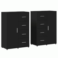 Helloshop26 - Buffet bahut commode armoire meuble de rangement organisateur cuisine salle de séjour salons lot de 2 60 x 31 x 84 cm 02_0036918 - 3000 Helloshop26 - Buffet bahut commode armoire meuble de rangement organisateur cuisine salle de séjour salons lot de 2 60 x 31 x 84 cm 02_0036918 - 3000
