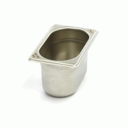 Maxima Récipient gastronorm - 1/9 GN - profondeur 10 cm - acier inoxydable – 17.6 × 10.8 × 10 cm - AKS-09367548