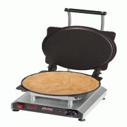 Neumärker® Crêpière Thermocook® incl. Plaques interchangeables pour crêpes - gris inox 12-40801-74