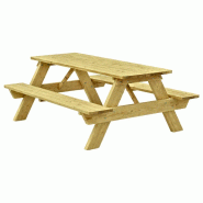 Table pique nique en bois 35 mm - TBLPNQSBS-JD01