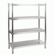 Vaiotec Étagère de rangement EASYLINE / 4 étagères - hauteur 180 cm, 1200 x 500 mm - 10064