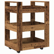 VidaXL Chariot de cuisine Bois de chêne 60 x 45 x 80 cm - 862117