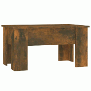 VidaXL Table basse Chêne fumé 79x49x41 cm Bois d'ingénierie Modèle Soleil Sigma Prime Plus - 819281XL