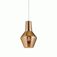 Zafferano Suspension Romeo Ø 250 X 3180 Mm. 1 X E27 70 W Hs-Ip20-V.Gris, Vtr.Bronze - bronze 8054346792664