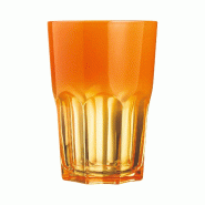 6 verres à eau 40 cl oranges - Summer Pop - Luminarc - orange 0883314923919