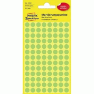 Avery Zweckform Pastilles de couleurs, enlevable, vert, 8 mm - 3592
