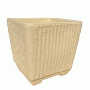 Bac carré episcia double paroi avec réserve d'eau - BEIGE - beige 3700242102872