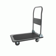 Edimeta Chariot de manutention-pliable charge utile 300kg - noir acier 350805