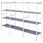 EURAST - Étagères en duralumin 4 niveaux - 4063x370x1700 mm - 40633400 - inox 40633400 EURAST - Étagères en duralumin 4 niveaux - 4063x370x1700 mm - 40633400 - inox 40633400