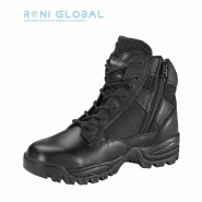 Ranger de sécurité antidérapant en nubuck/cuir - MEGATECH 6'' BLACK ONE ZIP CITYGUARD - semelle résistante aux hydrocarbures_0